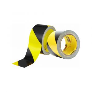 Лента сигнальная 3M 5702 Safety Stripe чёрно-жёлтая