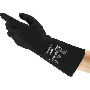Перчатки бутиловые химически стойкие утолщённые Ansell AlphaTec 38-003