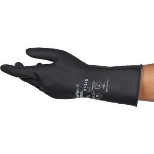 Перчатки латексные химически стойкие Ansell AlphaTec 87-118